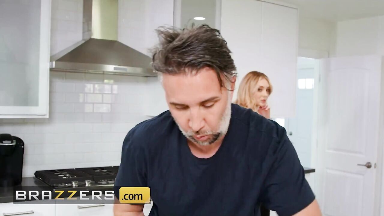 Brazzers - Charlotte Sins Challenges Her Roommate To Finish His Chores Before She Makes Herself Cum