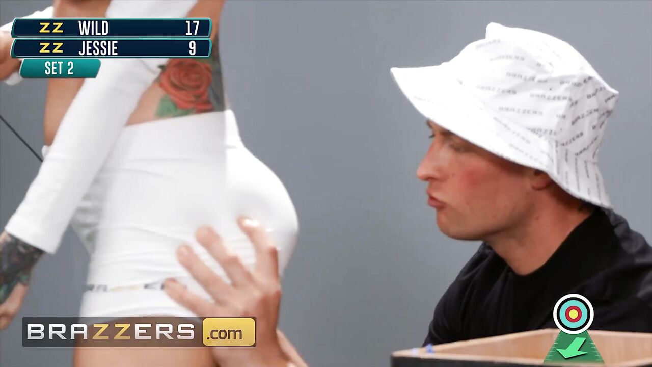 Brazzers - Sarah Jessie Tries To Sabotage Zac Wild's Shot By Putting His Dick Deep In Her Cute Ass