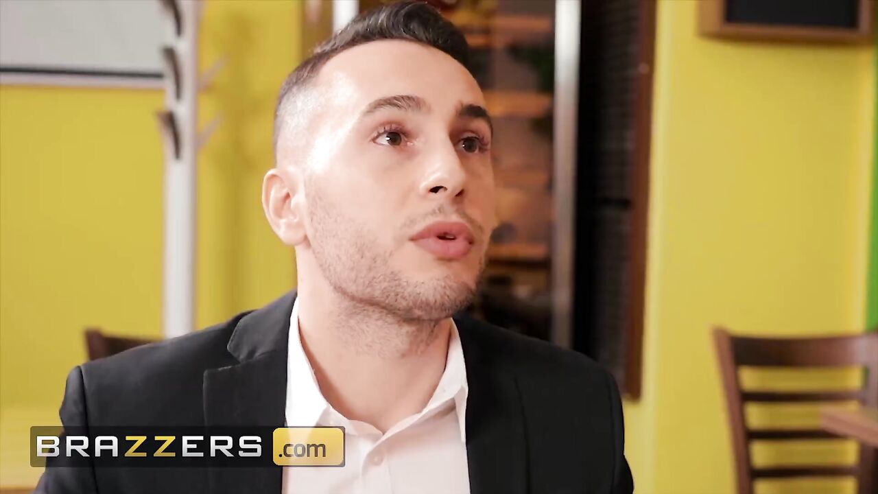 Brazzers - Liya Silver & Her Date Raul Costa Get A Full Service Dining By Their Hostess Kira Queen