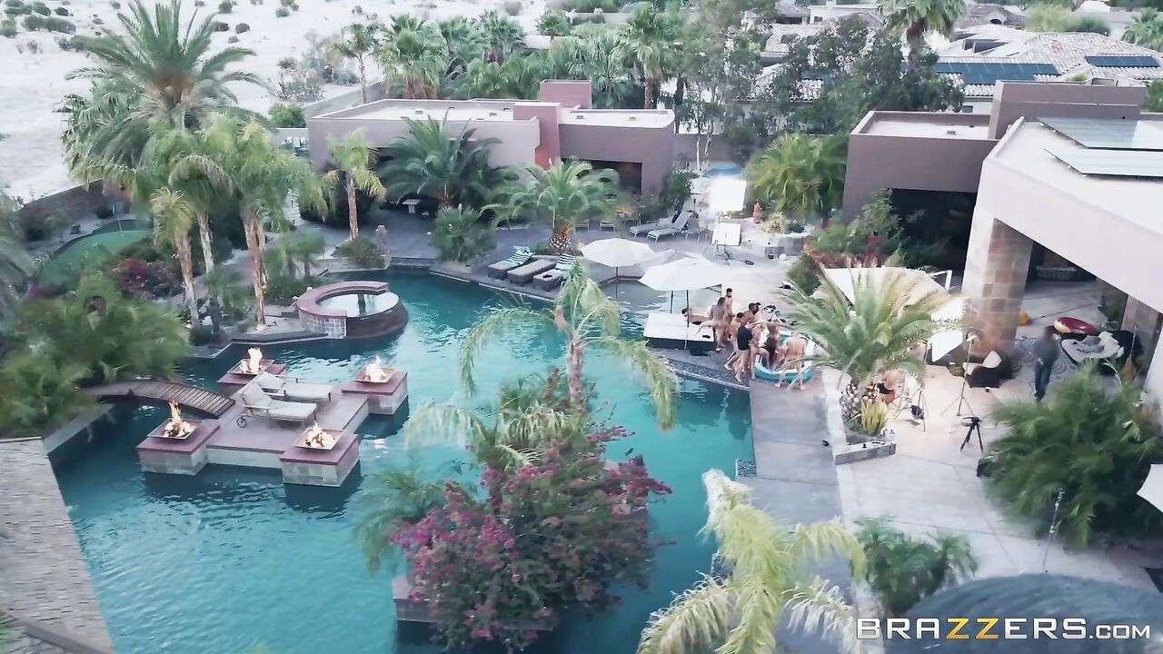 Official Brazzers House Season 3 Ep1 Lena Paul Hosts a Wild Wrestling Orgy