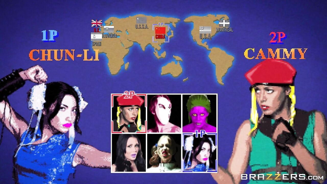 Sex Fighter: Chun Li vs. Cammy (XXX Parody) - Brazzers