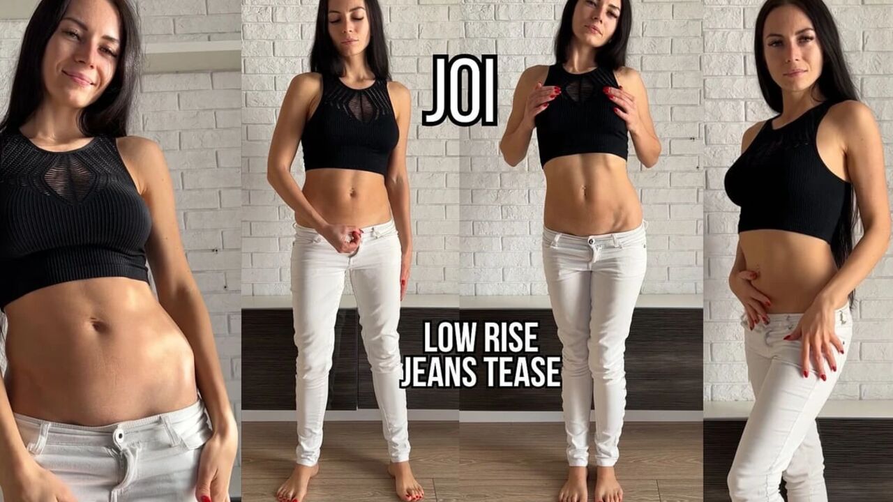 JOI in Low Rise Jeans - Belly Tease & Cum Countdown