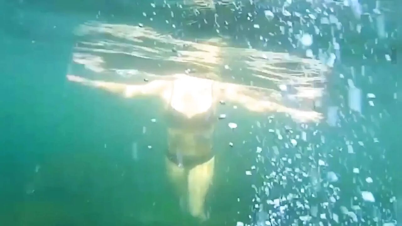 Swimming and Flashing in the Sea