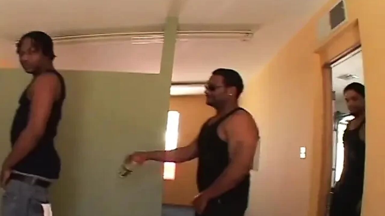 Tiffany gags on a monster black cock then gets ass fucked to a mouth cumshot