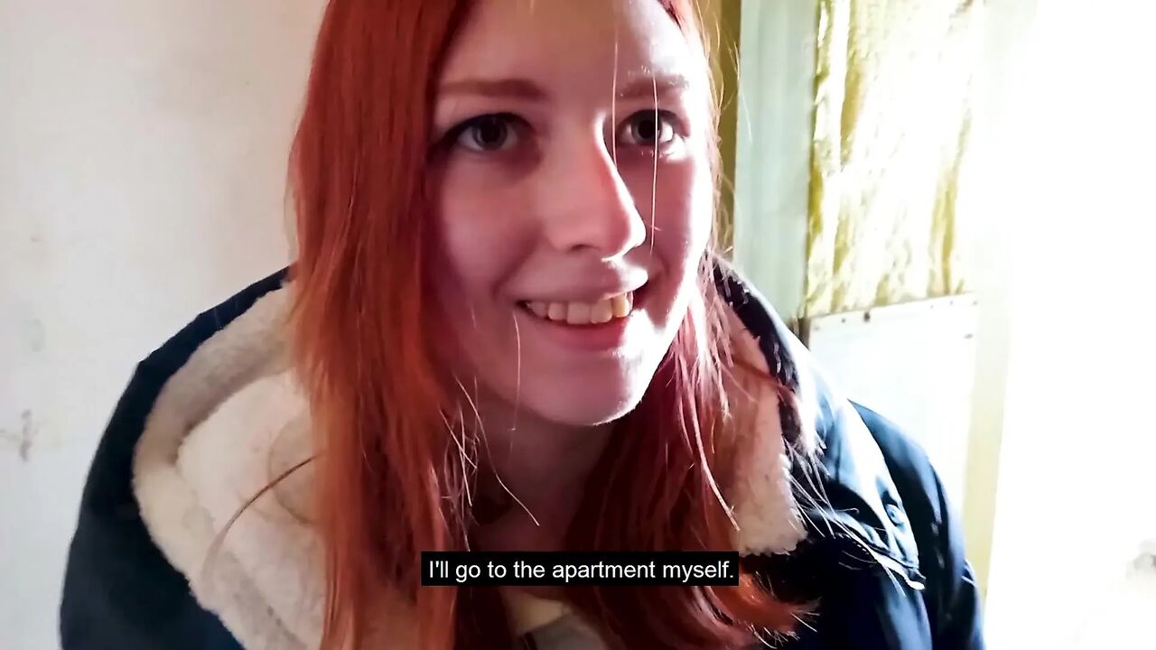 Fucked me in the stairwell while parents are at home - Swallowed Sperm - POV