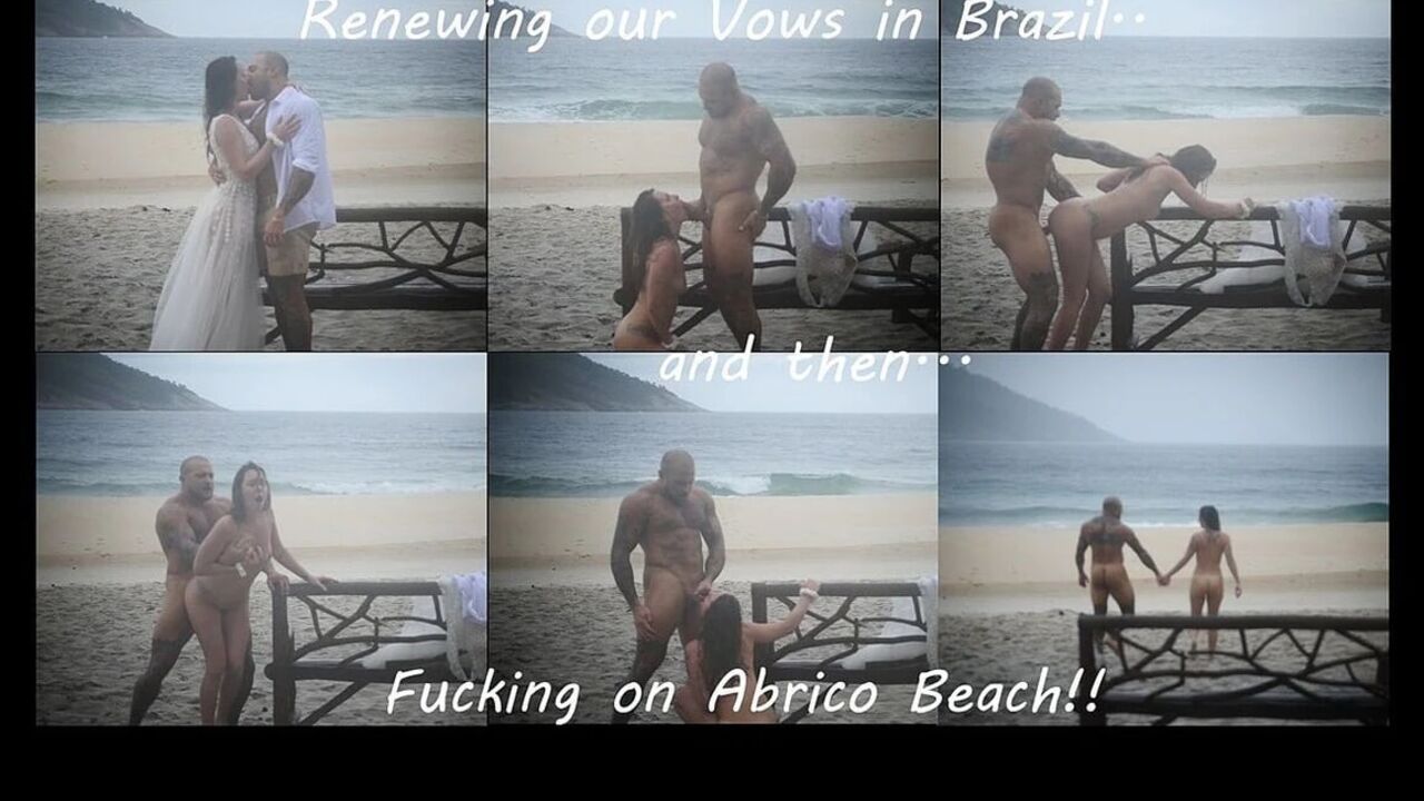 Public Beach Fuck -- Vow Renewals and Cum on My Face