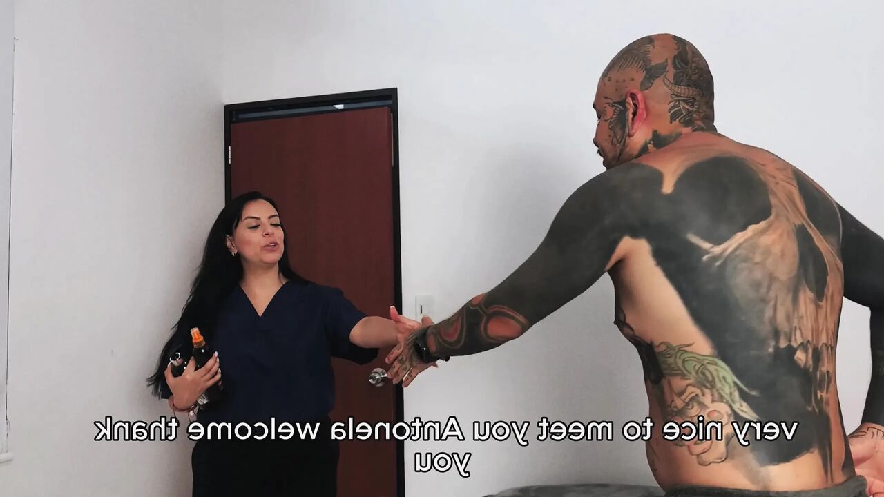 My girlfriend's step mom is a masseuse, she goes too far and we end up FUCKING
