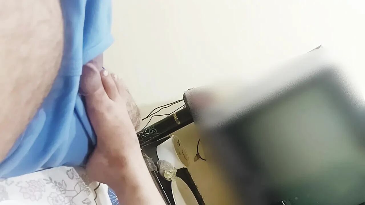 Indian Boyfriend gets seducing Footjob by the Big Tits Indian Teen