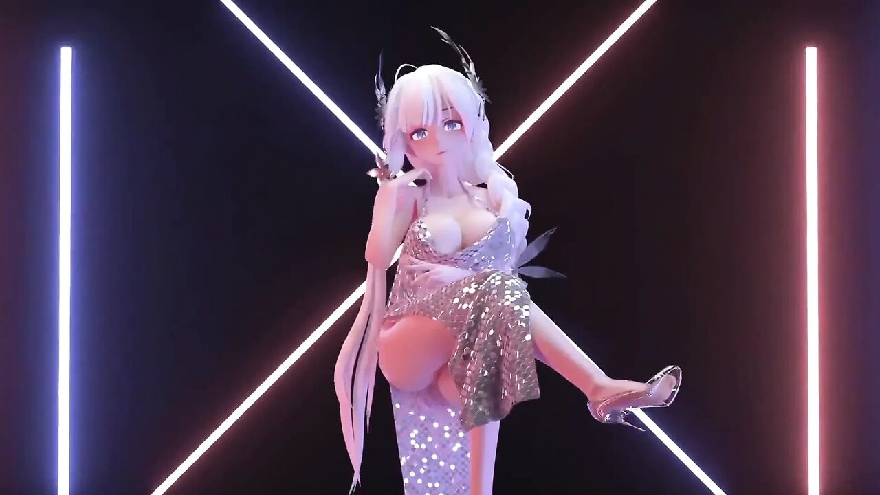 Phut Honsexy Dress; Black Stockings; White Stockings; Big Tits Jiggling; Pussy Exposed