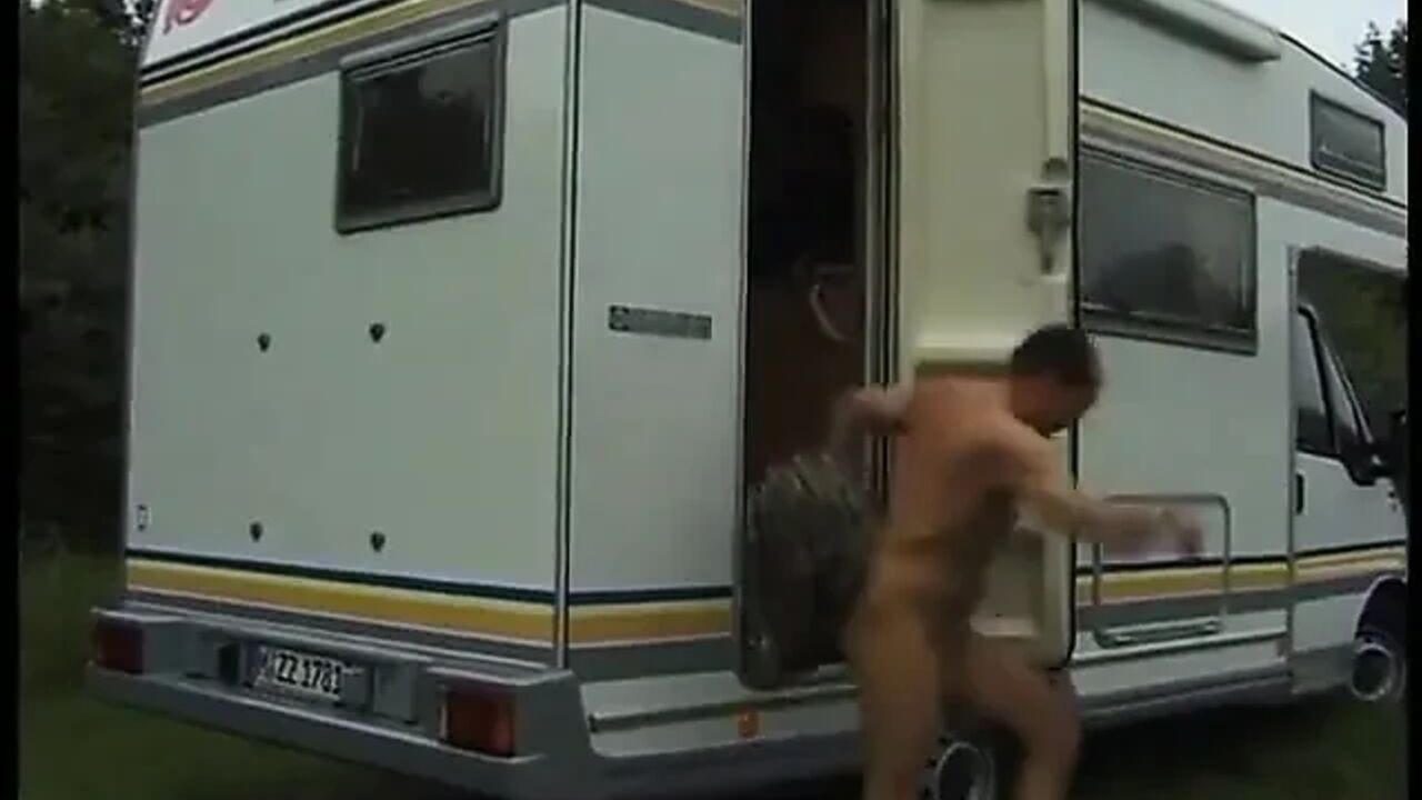 Pounding her sweet holes in the car and outside