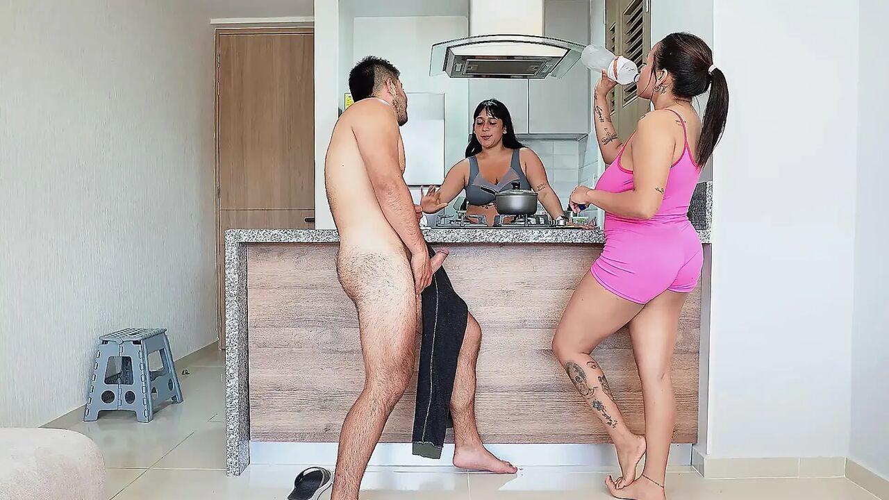 I fuck my brother-in-law in the kitchen in front of my stepsister, it ends badly