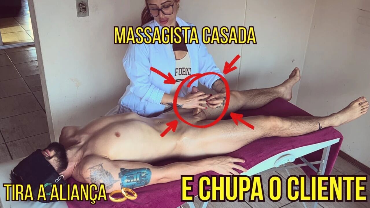 Married Masseuse Takes Off Ring for Hot Blowjob on Client - Happy Ending Teaser
