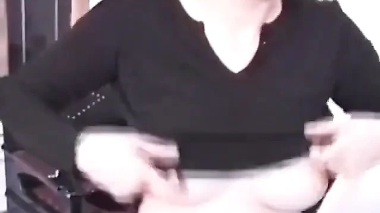 Hot girl gets tits fondled after ass is whipped while bound