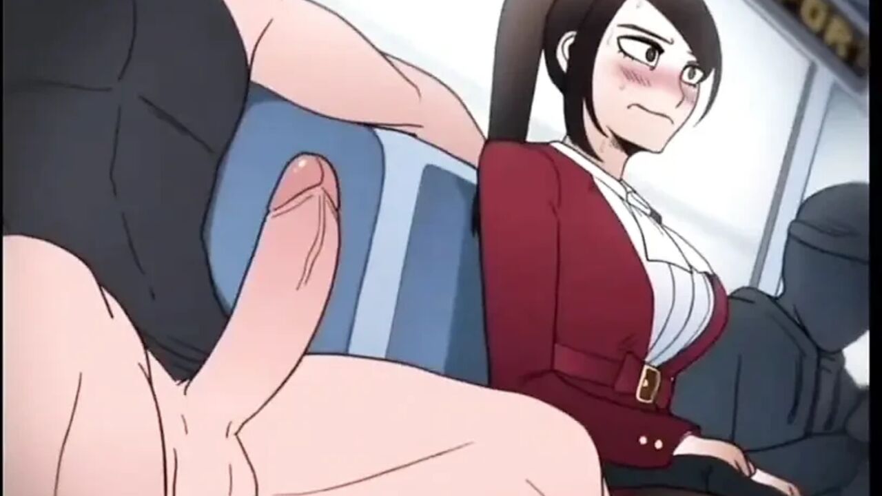 I fucked horny women on the bus hentai