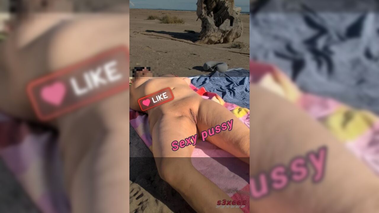 She shows her on the nudist beach