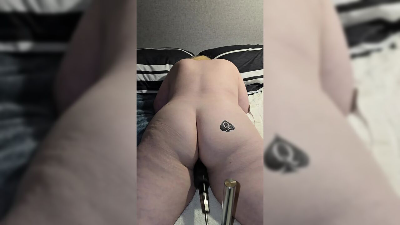 Bbc only qos hotwife machine fucked bbc dildo machine