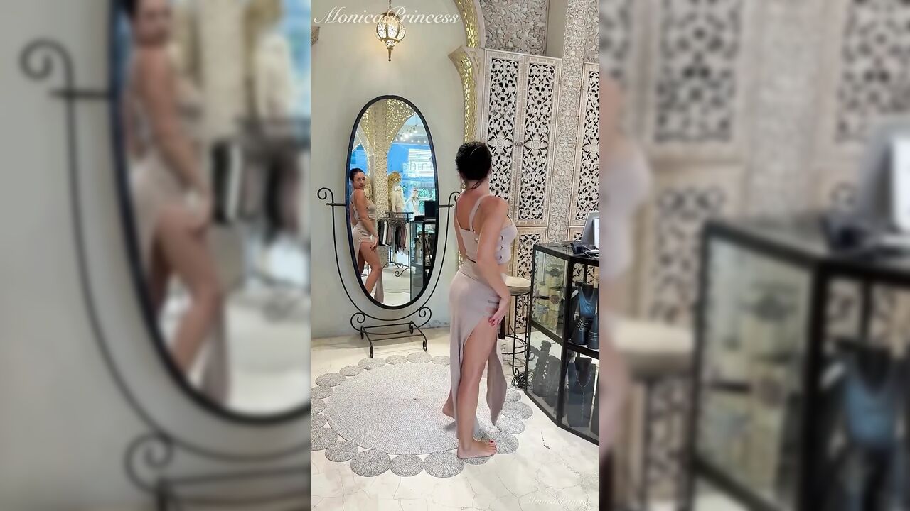 Sexy Balinese Outfits Try on in Boutique