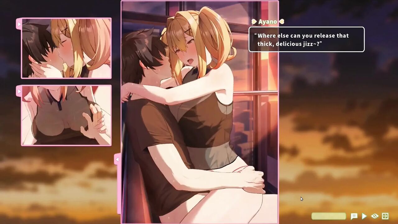 Hentai Game - Summer Clover - Ferris Wheel Sex - Fucking the Blonde on the Ferris Wheel