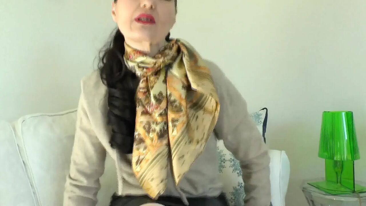 Wear a Silk Scarf and Masturbate in Front of Me, Lady Victoria Valente