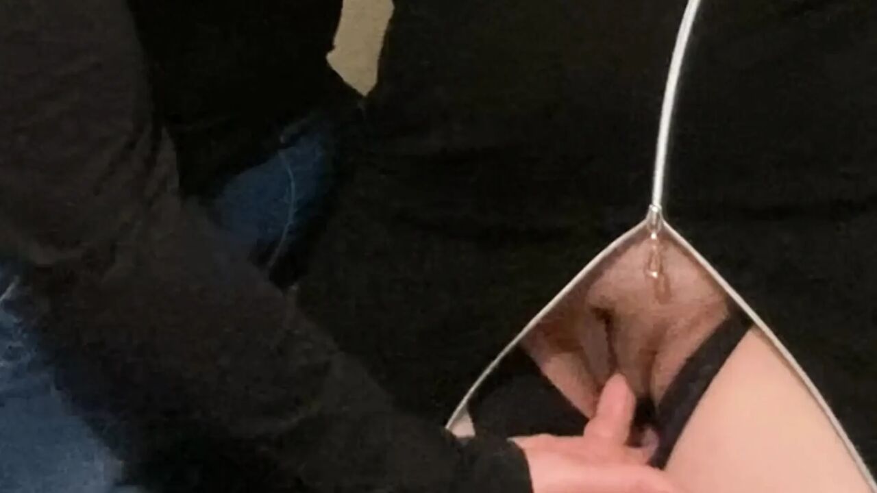OMG! Penetrated Under Dress In The Subway! Fingers Stranger Under Dress