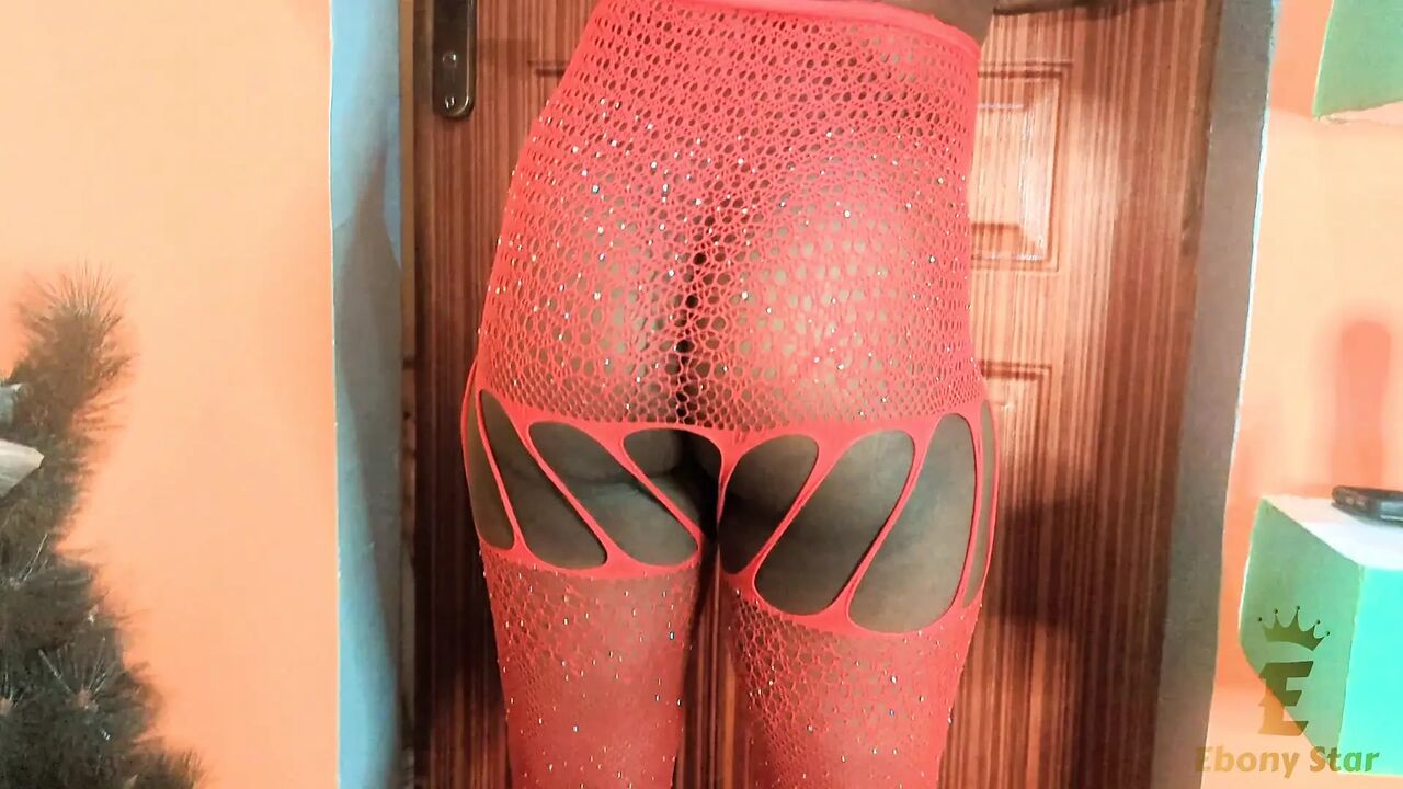 Ebonystar's new lingerie pleases Mr Jackcock