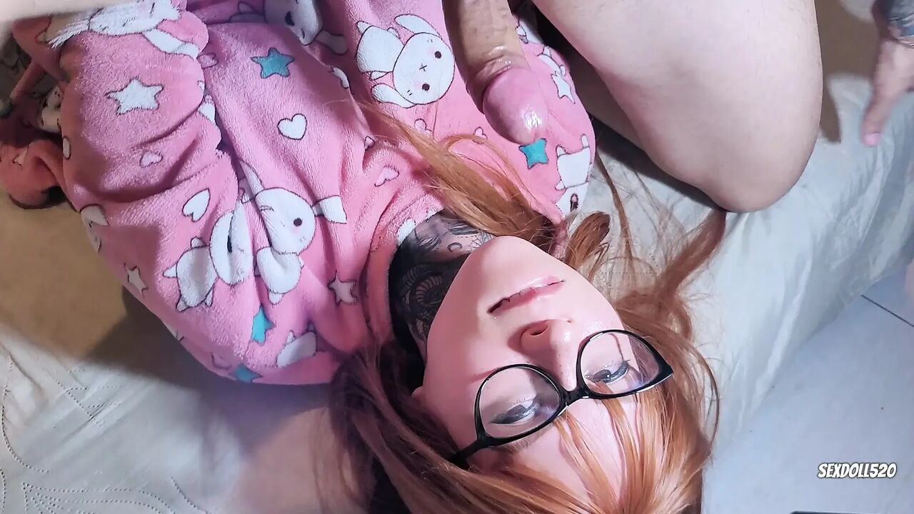 Naughty Redhead Has Deep Oral Sex and Fucks Hard Until...