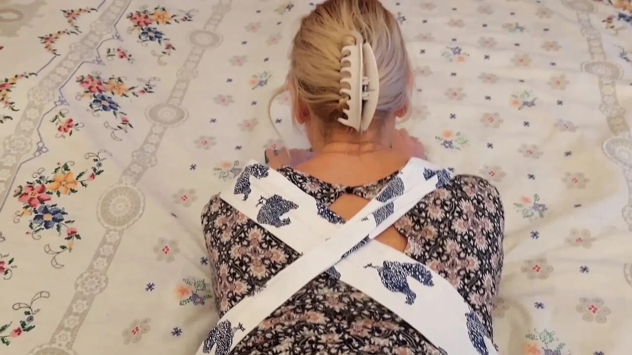 Amateur Blonde Mature Wife Enjoys Partially Clothed Sex