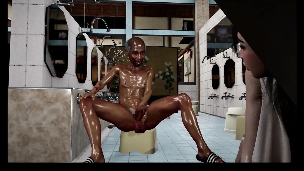 3D BBW Mature MILF Teasing the Old Big Dick to Fuck Her Wet Pussy