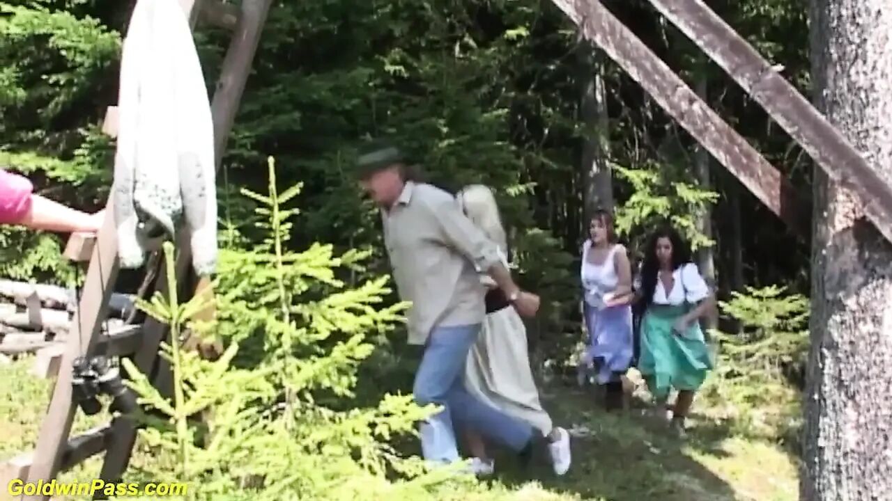 Outdoor oktoberfest groupsex orgy