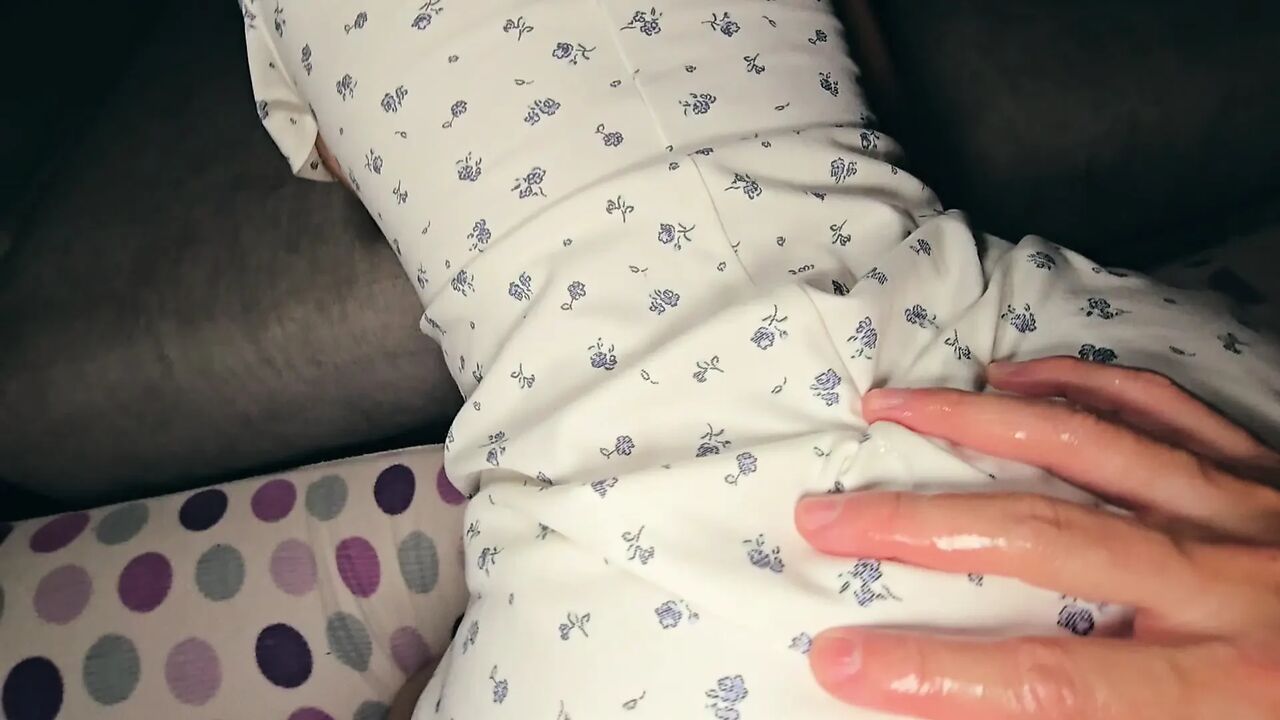 Stepsister fucked and cumshot on her beautiful feet