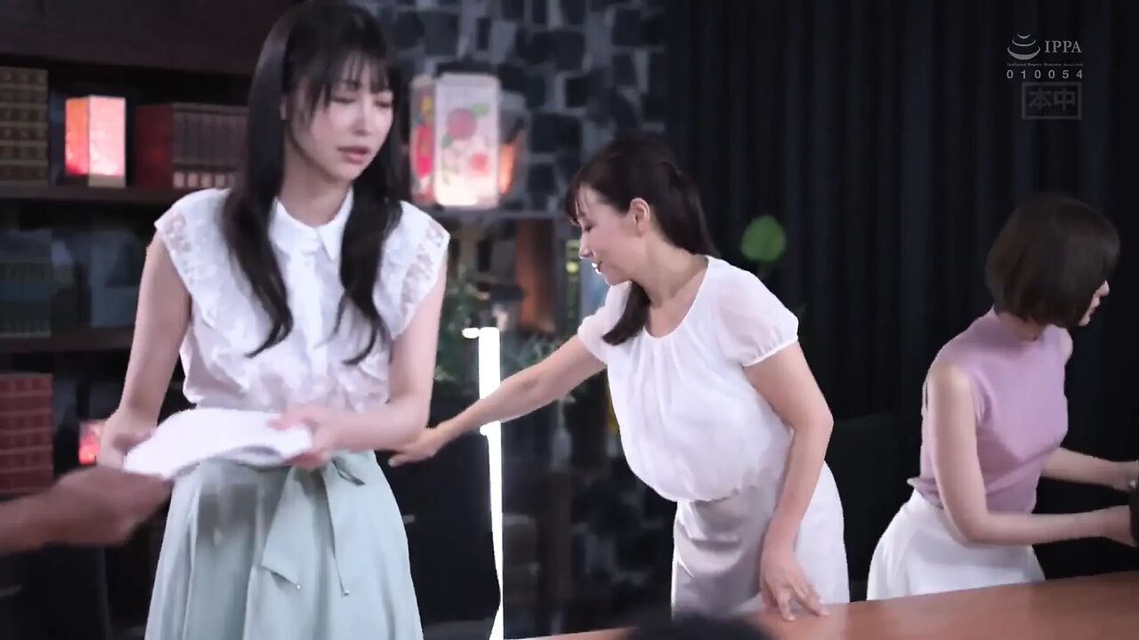 Female Announcer Whispering Lewd Words Harem, Reverse 3some Creampie Program. Part.1