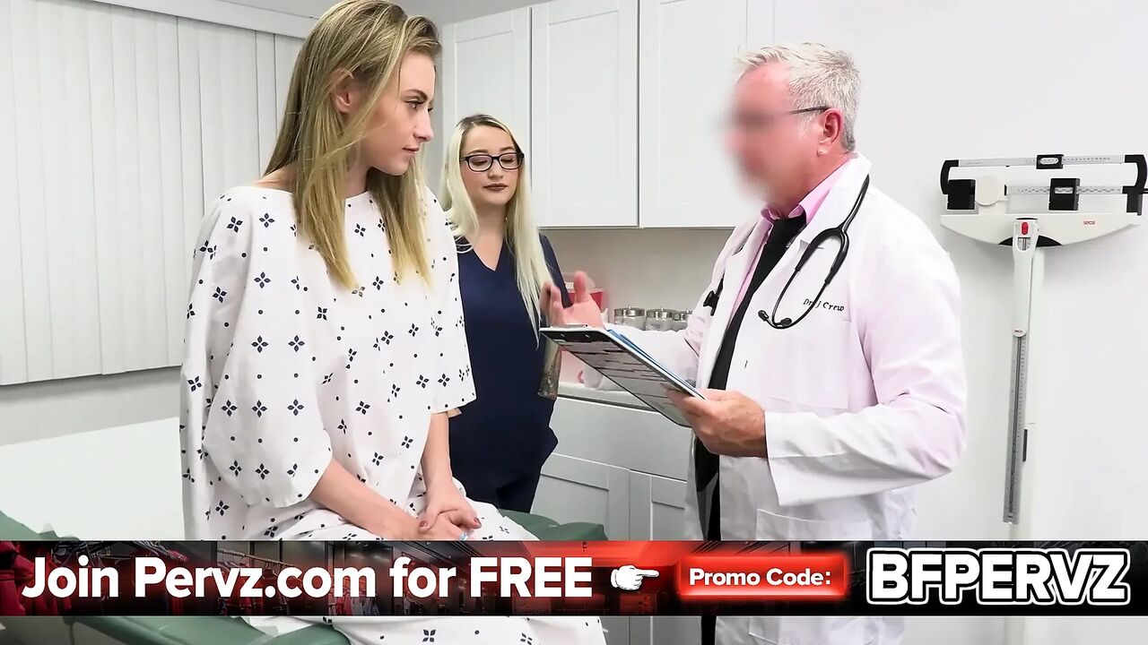 Perv Doctor and His Busty Nurse Teach Their Hot Patient How to Keep Her Pussy Warm Free Movie