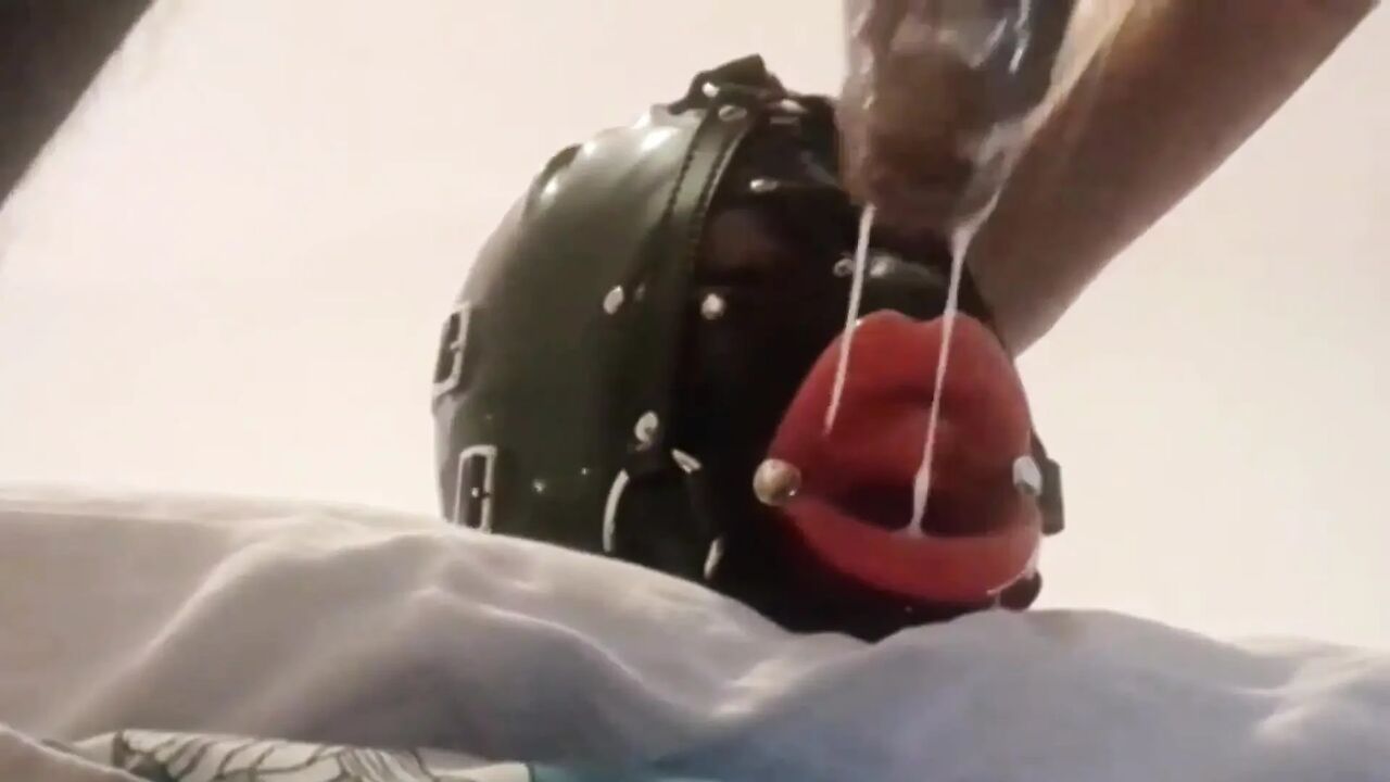 MILF with Ring Gag, Fake Lips, Mouth and Facial