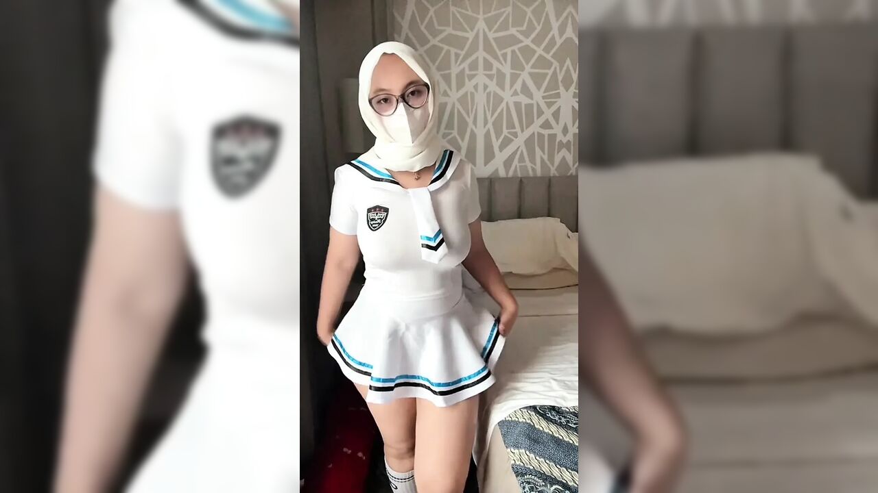 Cosplay sailor dress night, seductive woman