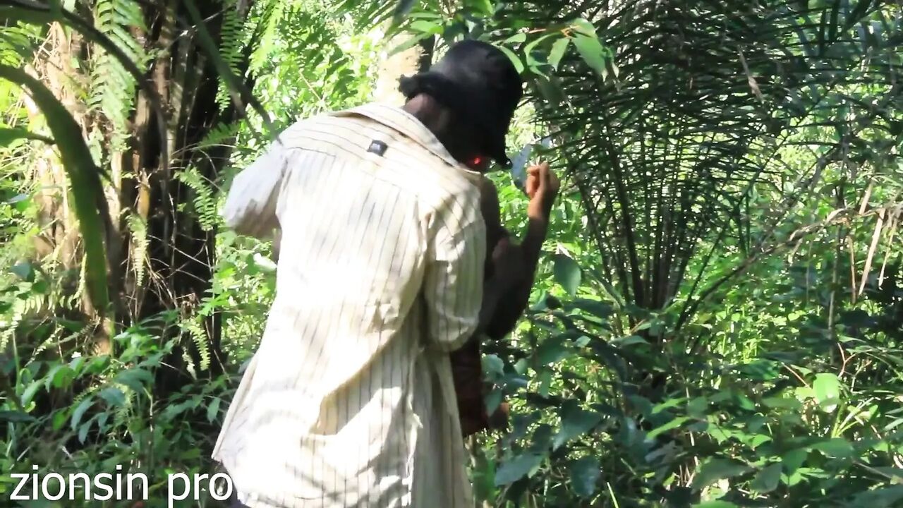 African Lovers in Bush Fucking