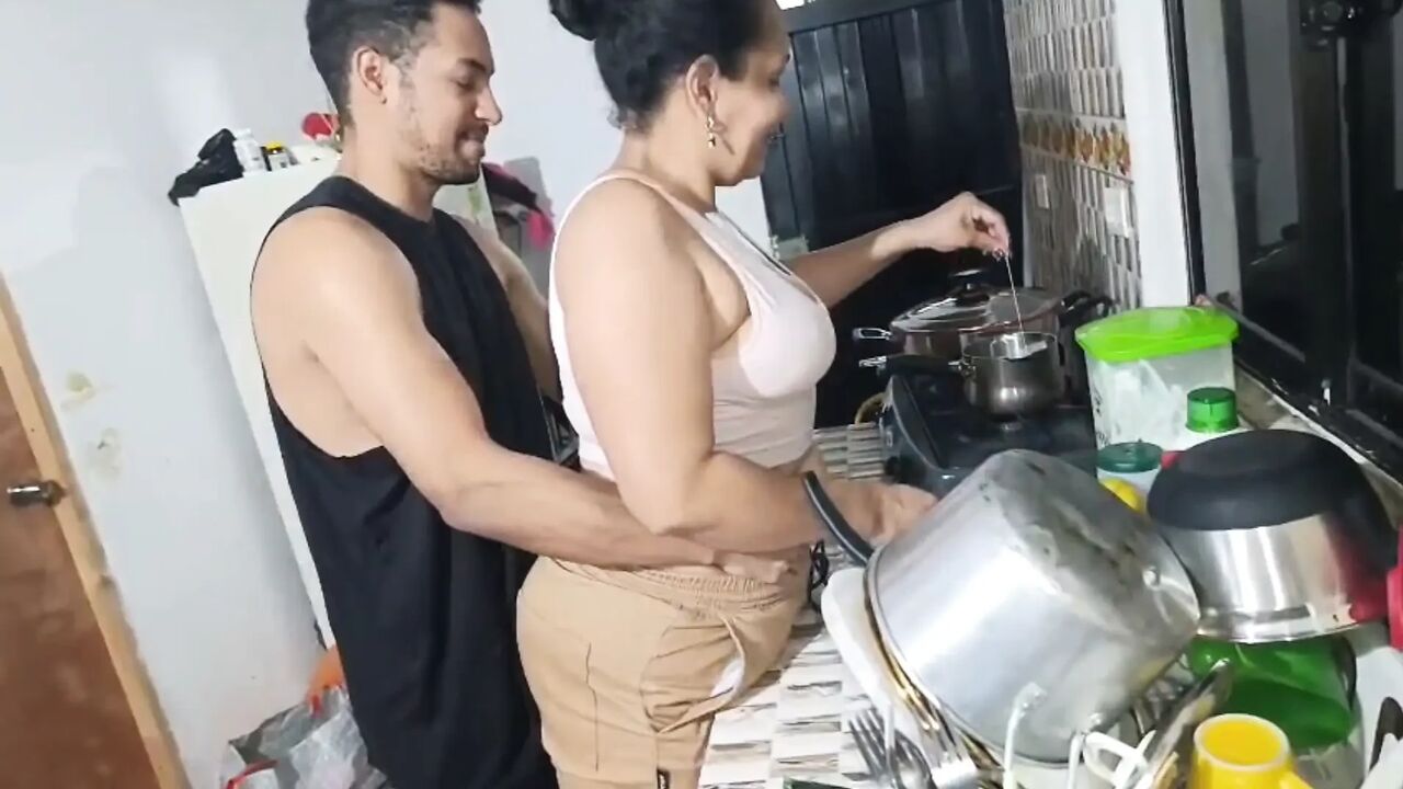 I went to visit my girlfriend and met my mother-in-law and she ended up giving me a blowjob and then a good fuck in her tight pussy