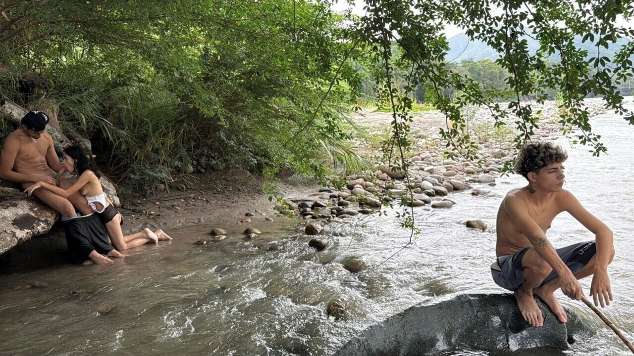 OUTDOOR SEX. I take advantage of the fact that my best friend's wife is a whore to fuck her while we are at the lake.