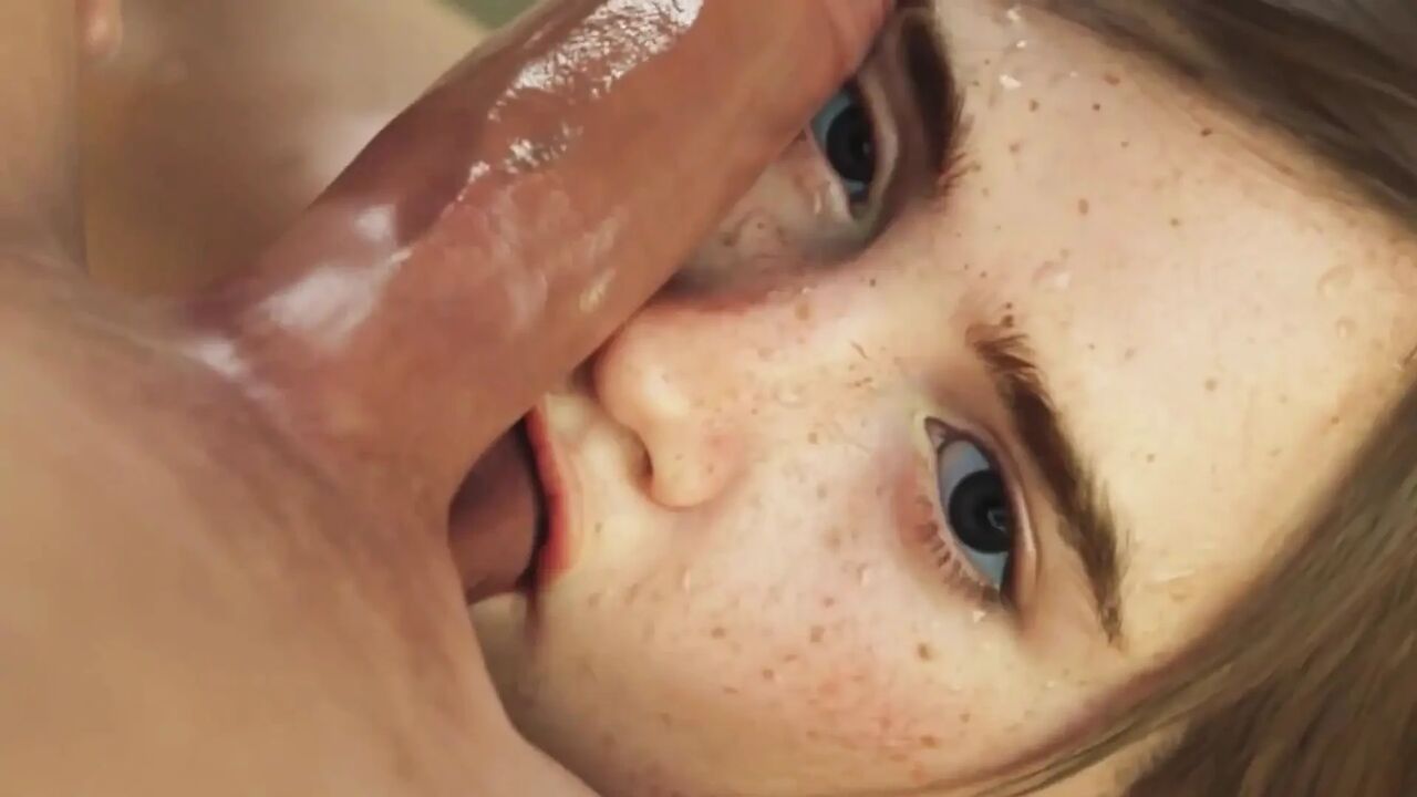 Horny Young Blonde Fuck Hard by a Big Black Cock 3D