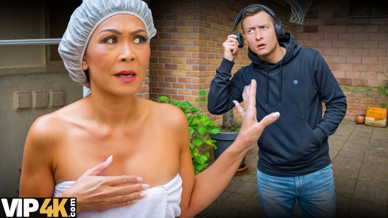 MATURE4K. Asian riding young Czech man