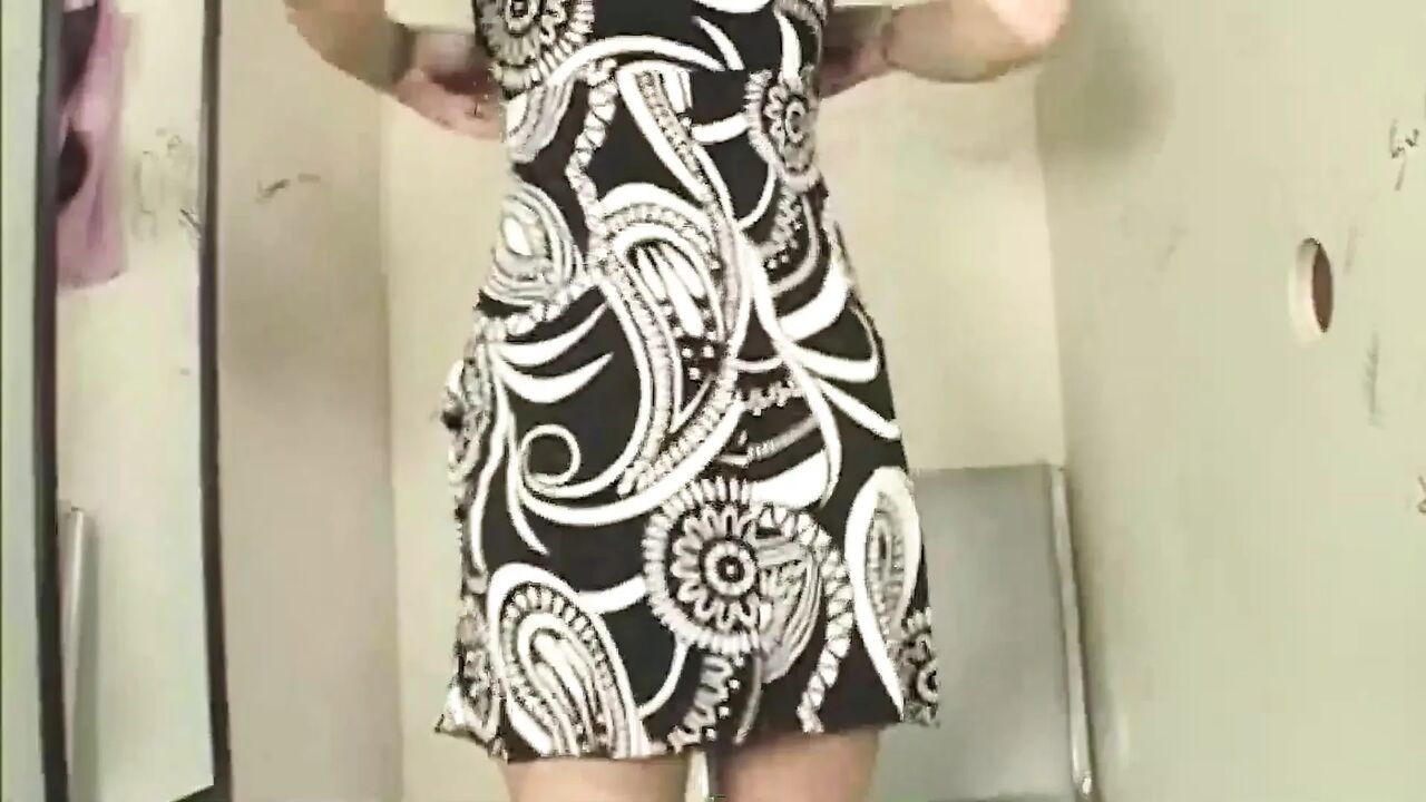 Fit Bodied Blonde Sucks Gloryhole Dick in the Change Room