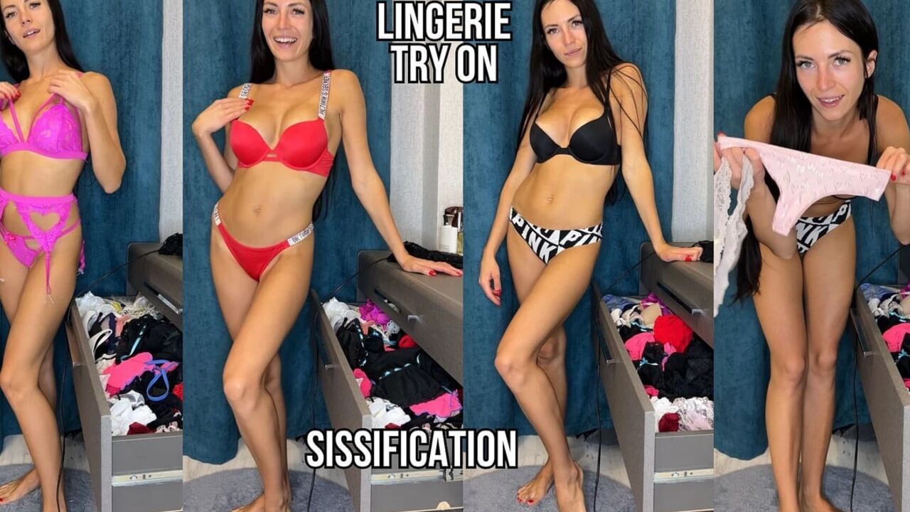 Lingerie Try on, Sissification, Underwear Drawer