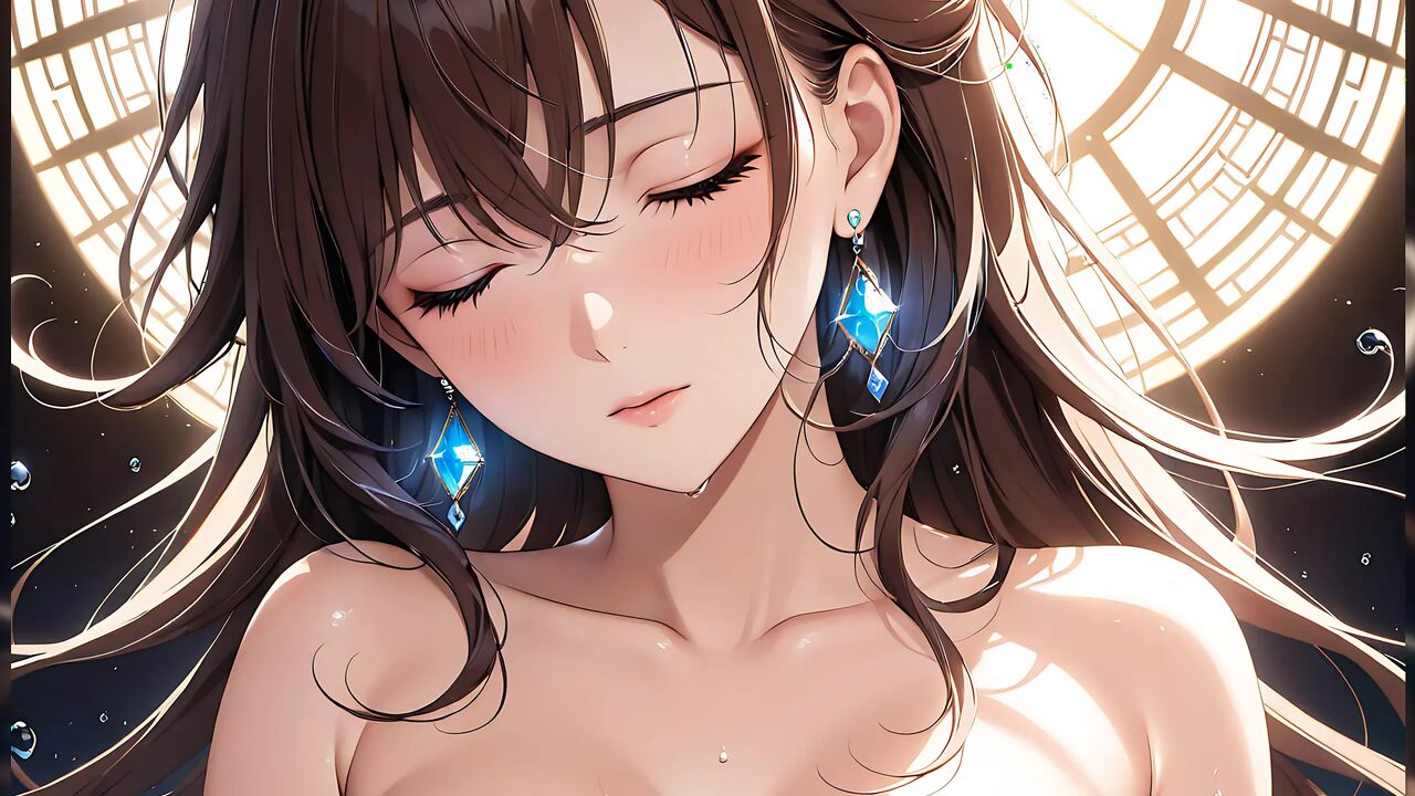 Inner Glow: a Beautiful Young Woman Radiating Soft Light