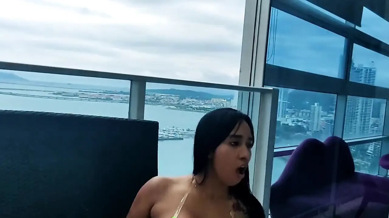 I masturbate in front of all my neighbors watching on the balcony. I love getting nasty!