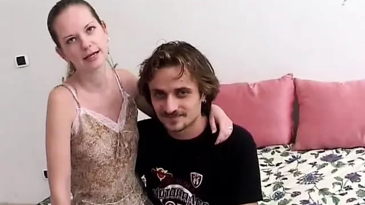 Cute young girl fucked by an ugly boy with a big cock