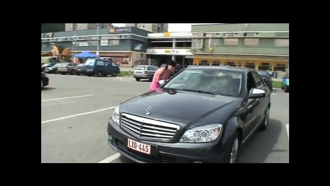 Sexy blonde pussy fucking on the road