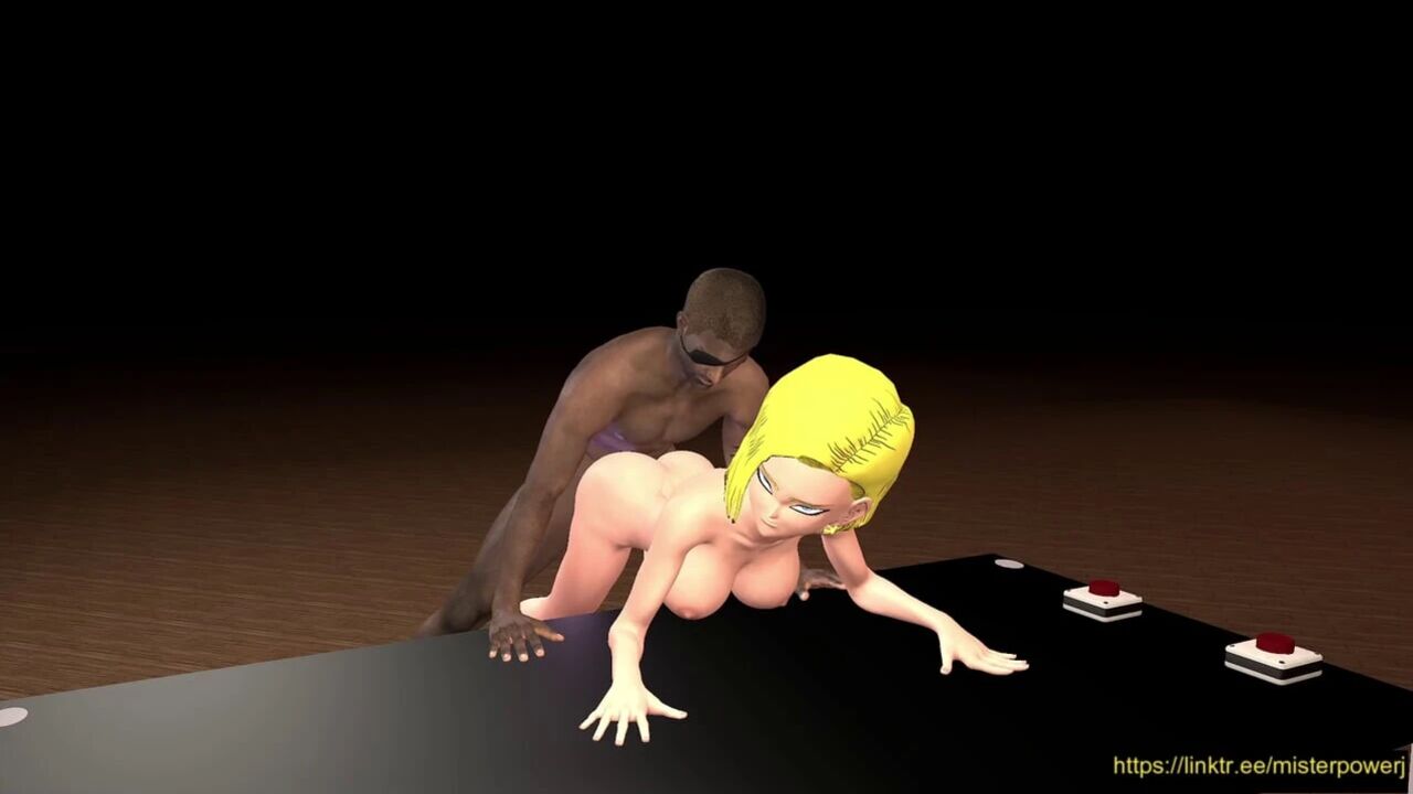 Android 18 Doggy Cheating Over Desk