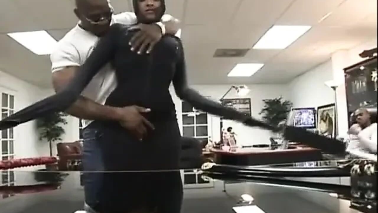 Ebony slut swallow that cock