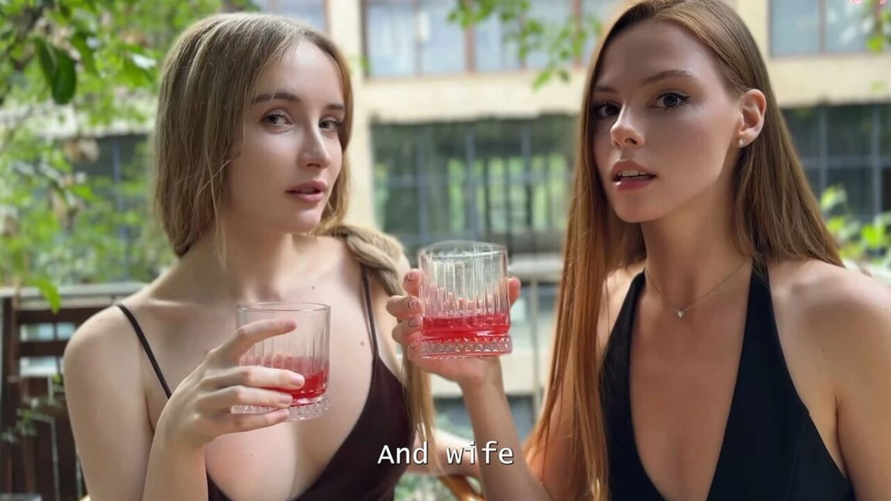Threesome Sex on the First Date! Lucky Guy Fucks Two 19-year-old Stepsisters!