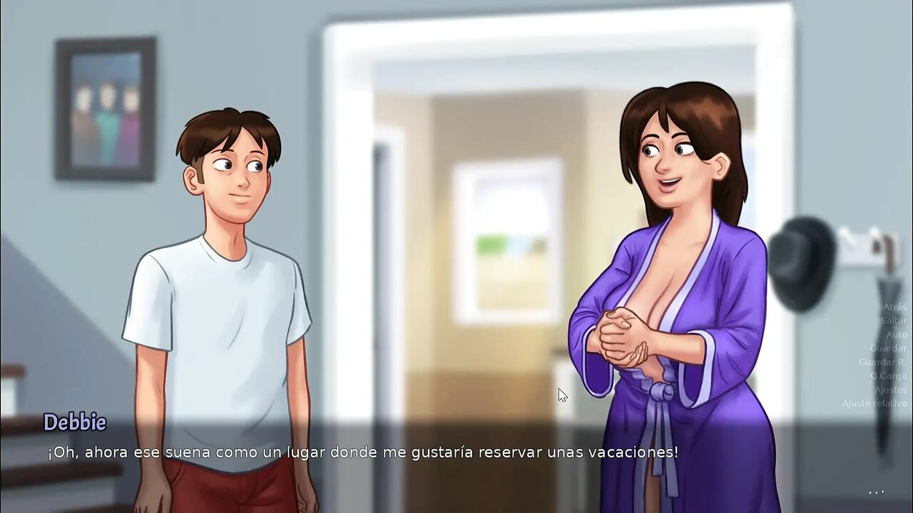 Helping stepmom to earn points with her - Summertime Saga