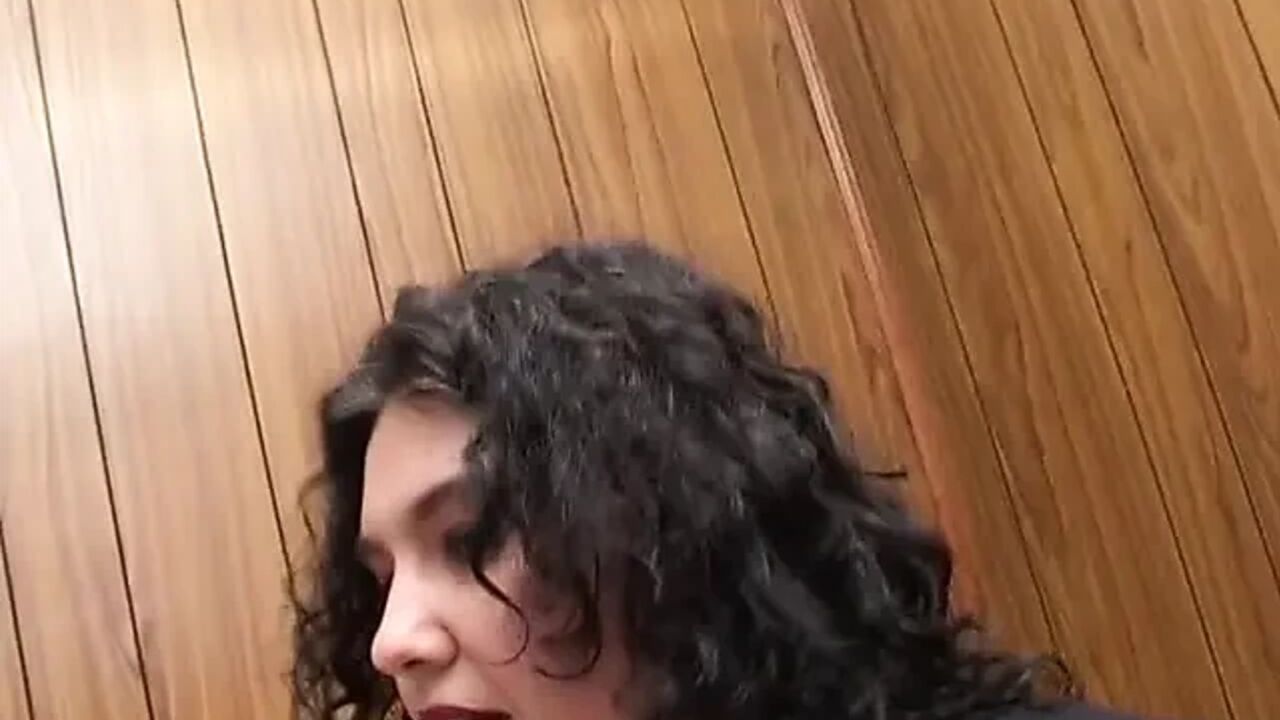Amateur video of BBW hairy pussy bitch playing with her blue dildo